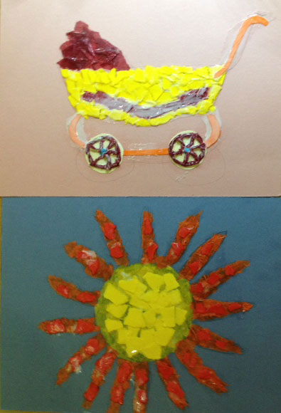 Royston Museum - student drawing group work artefacts - Susan Sanders