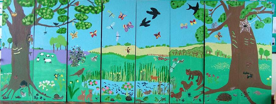 Studlands Rise school mural - Susan Sanders